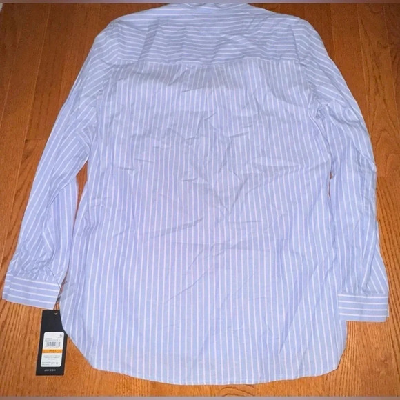 Jones New York women’s baby blue pink cotton‎ linen blend size small NWT - Picture 2 of 5